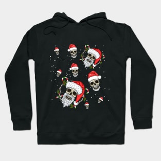 Santa Merry Christmas Skull Hoodie